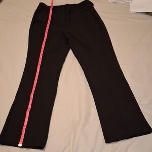 Black Wide-Leg Dress Pants, Med